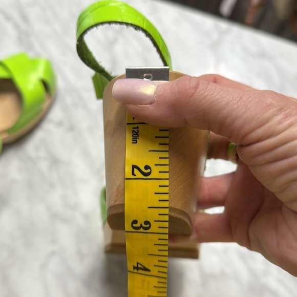 Anthropologie | Swedish Hasbeens Mirja Heeled Clog Sandal in Neon Green 39 - Picture 10 of 13